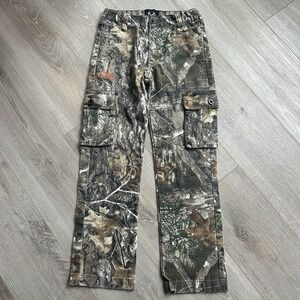 Realtree Camo Youth Cargo Pants Hunting Outdoor Size Large (10-12)